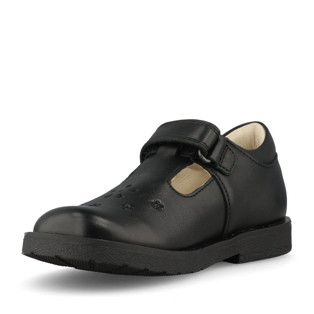 Froddo Girls G3140186 Evia T Bar in Black Leather