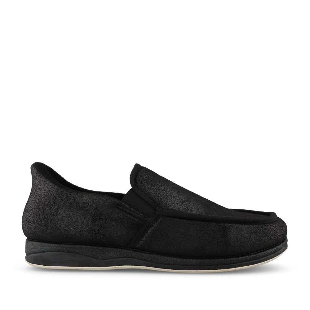 Mens Step In Gain 401 Wide Fit Slipper In Black