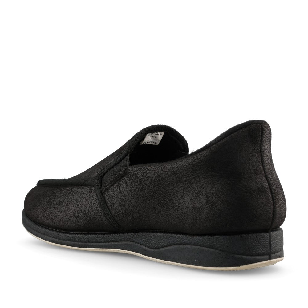 Mens Step In Gain 401 Wide Fit Slipper In Black