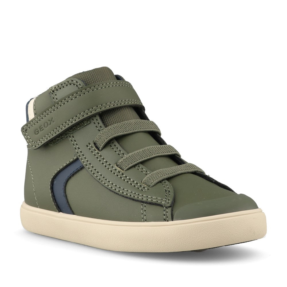 Geox Boys Gisli B461NA Trainer In Dark Green
