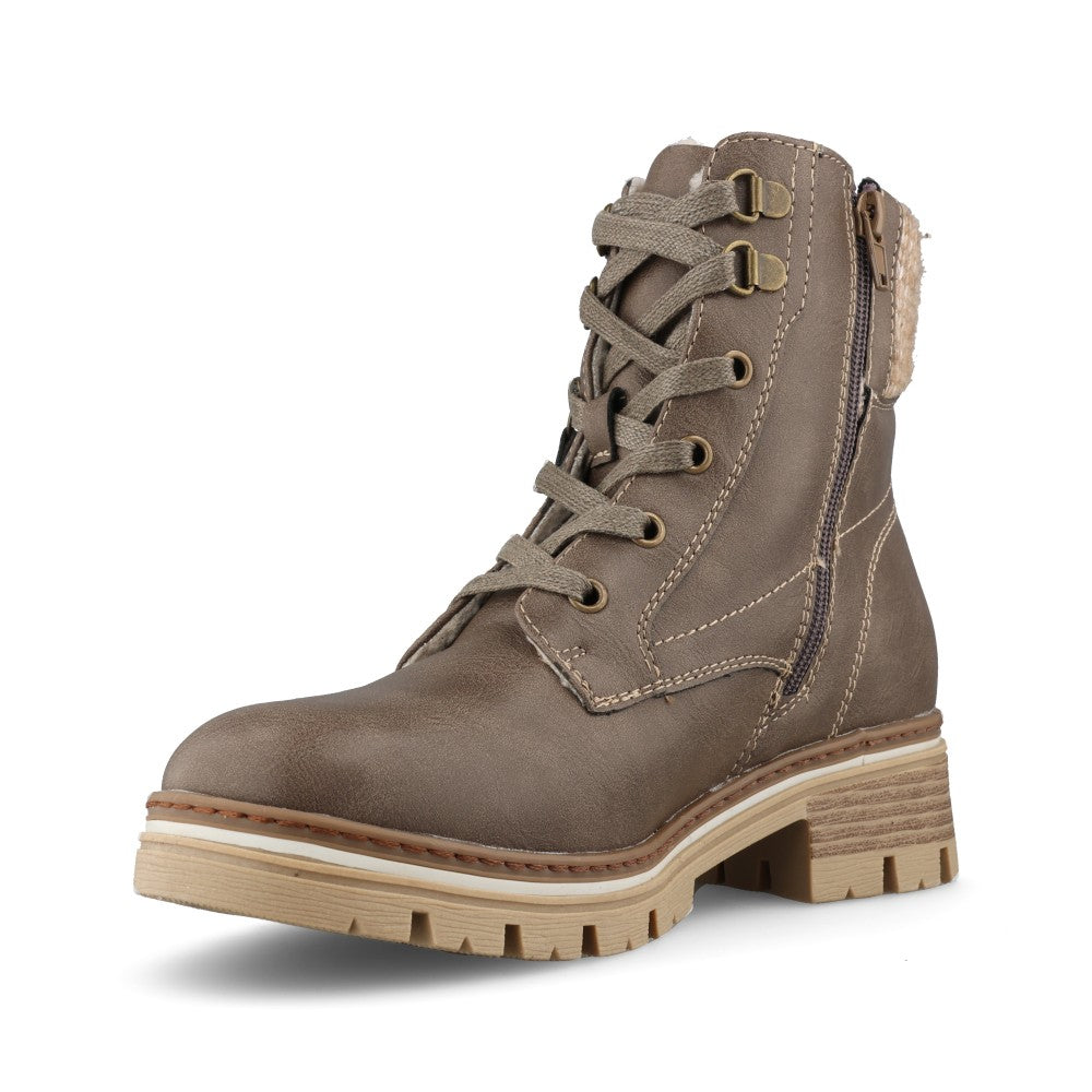 Lunar Ladies Chantelle GLB238 Boot In Taupe