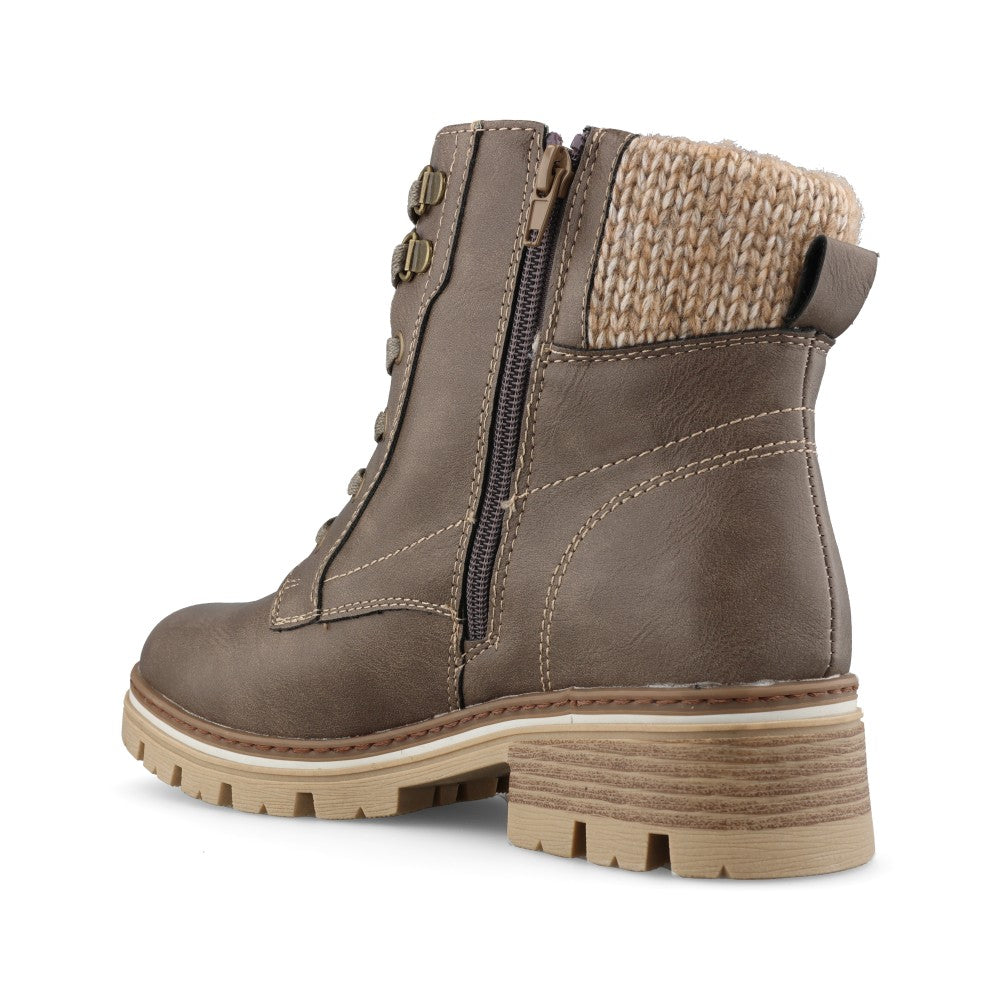 Lunar Ladies Chantelle GLB238 Boot In Taupe