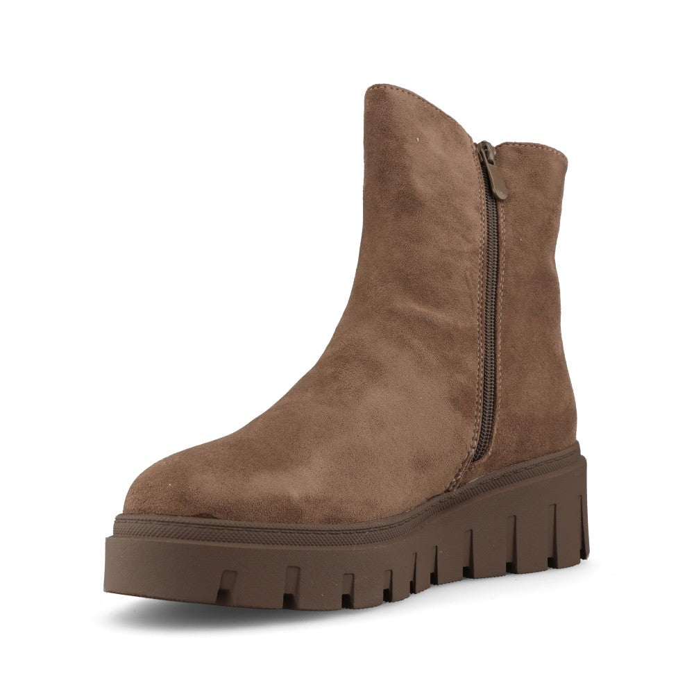 Lunar Ladies Kenzie GLT007 Ankle Boot In Taupe
