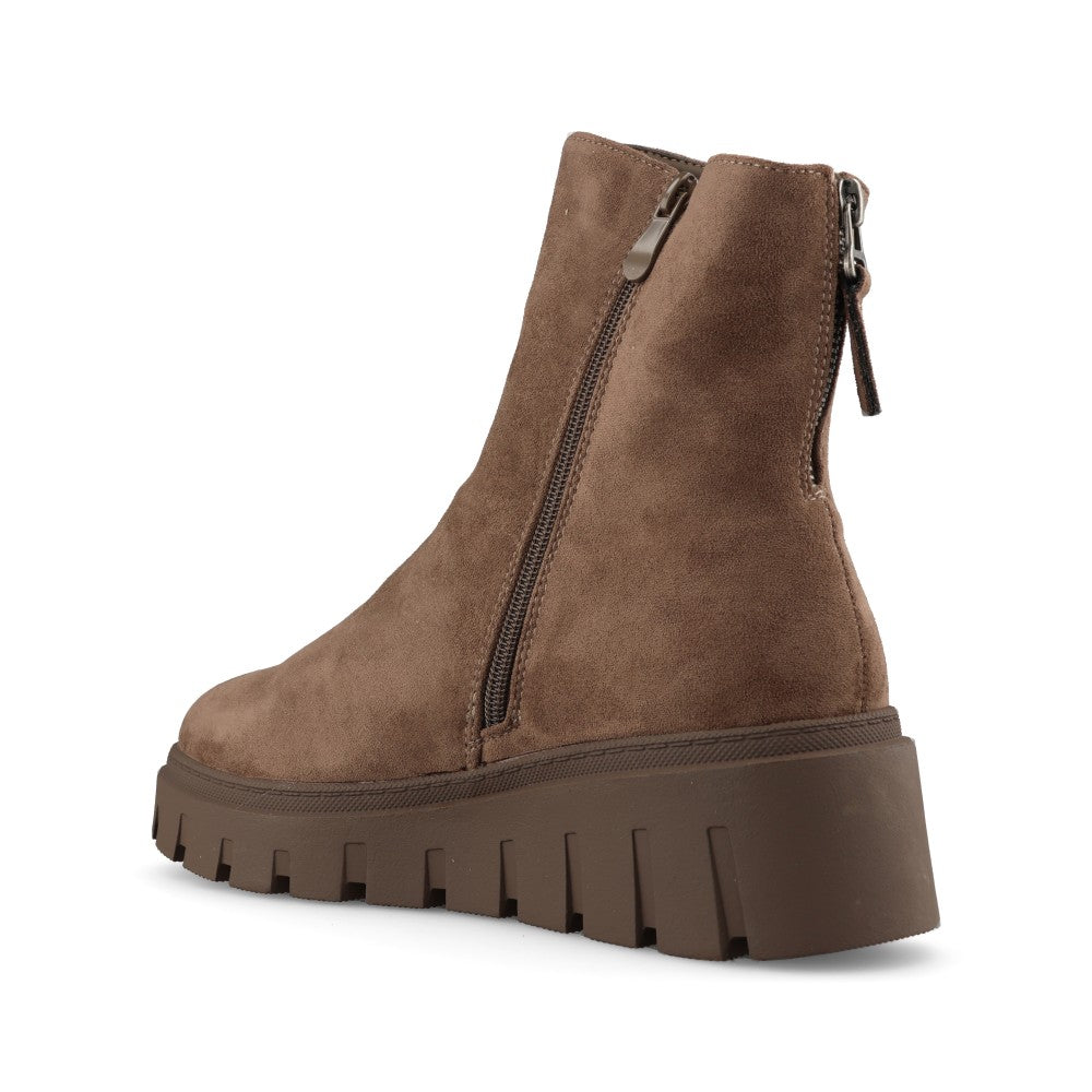 Lunar Ladies Kenzie GLT007 Ankle Boot In Taupe