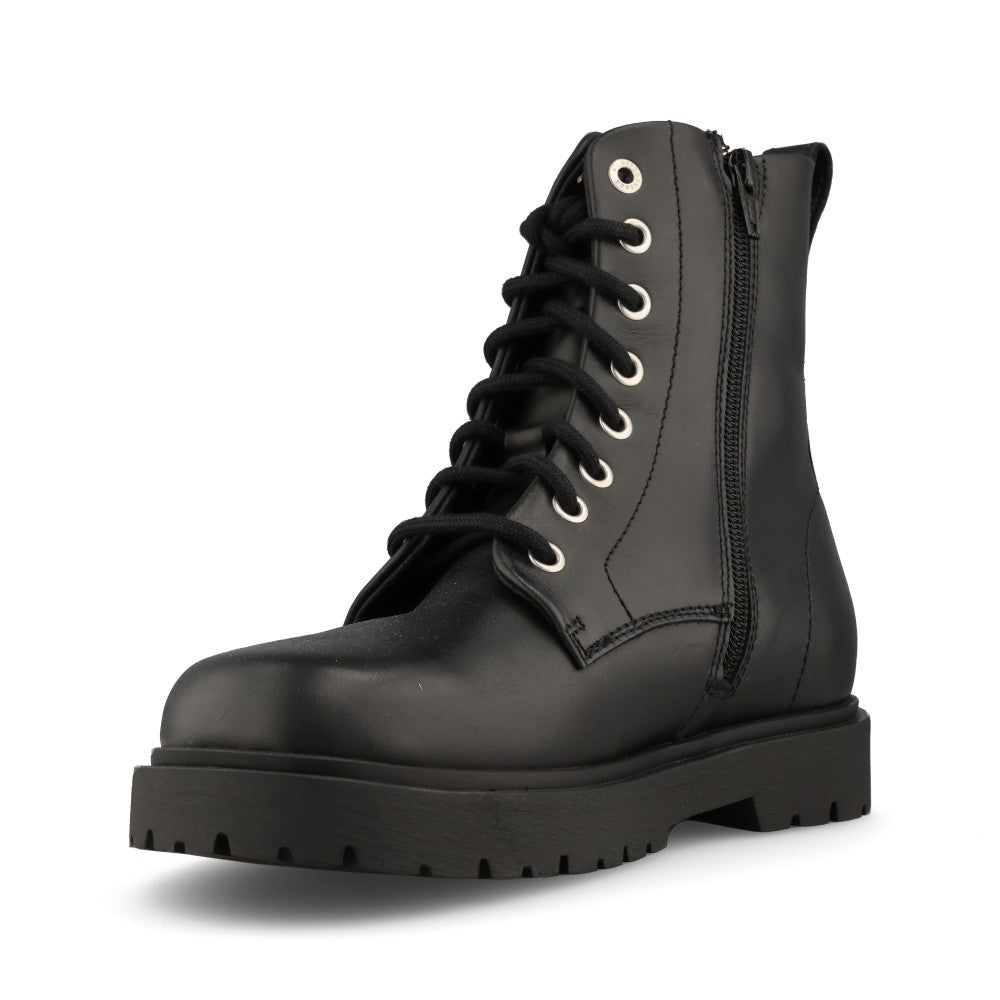 Birkenstock Ladies 1032870 Highwood Laced Ankle Boot In Black