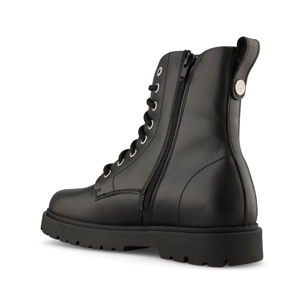 Birkenstock Ladies 1032870 Highwood Laced Ankle Boot In Black