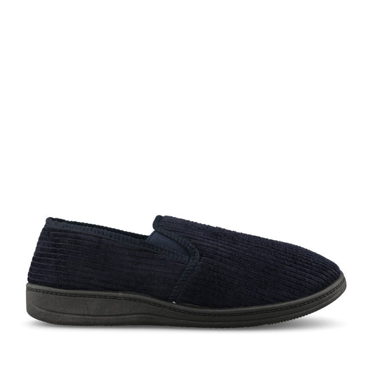Mens Harry Wide Fitting Slipper In Navy