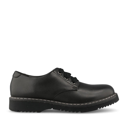 Start Rite Girls Impact Chunky Brogue W-Fit in Black Leather