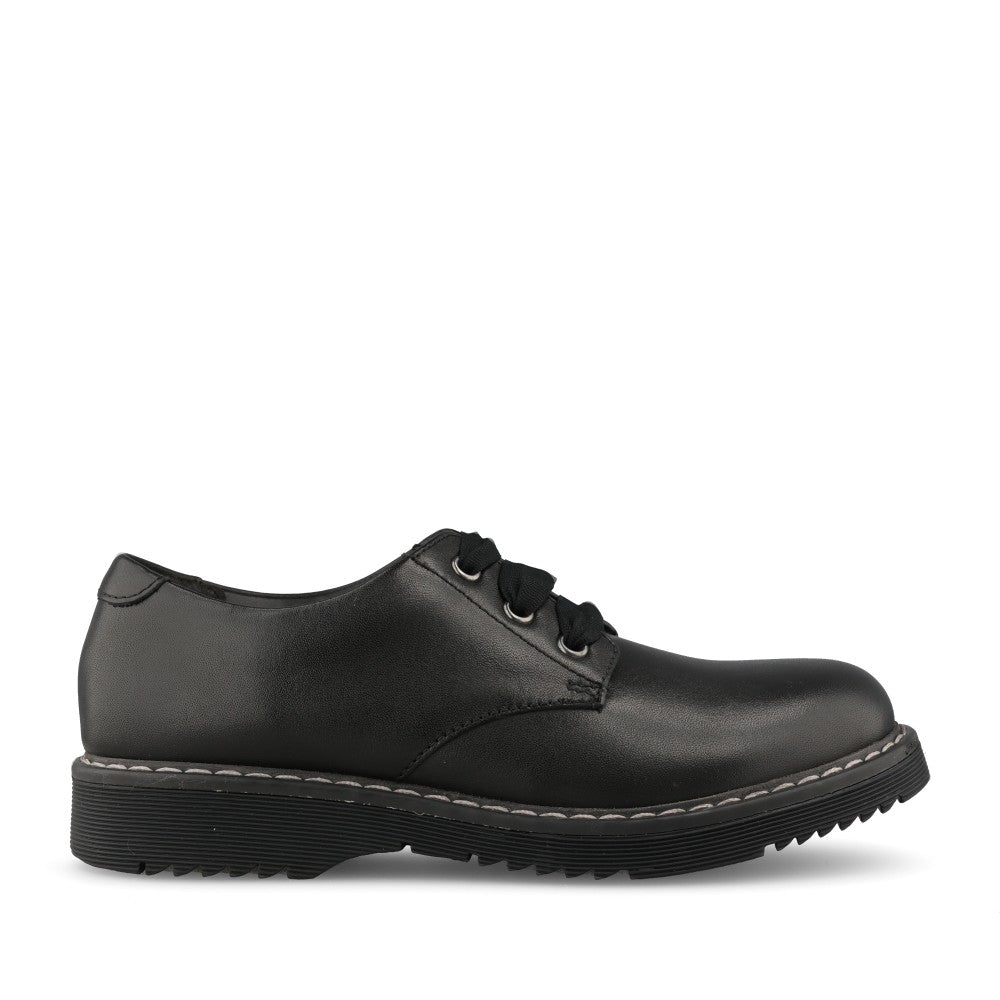 Start Rite Girls Impact Chunky Brogue M- Fit in Black Leather