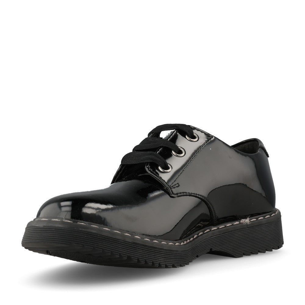Start Rite Girls Impact Chunky Brogue M-FIT in Black Patent