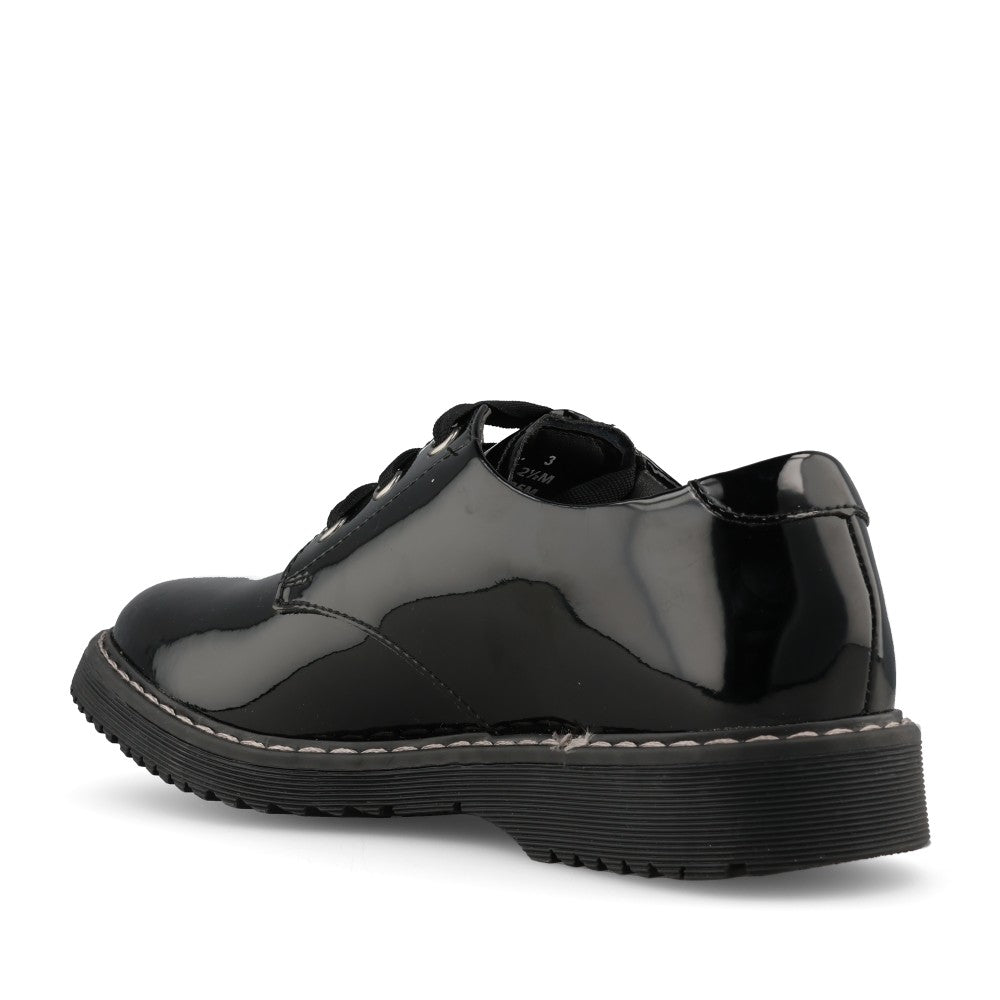 Start Rite Girls Impact Chunky Brogue M-FIT in Black Patent