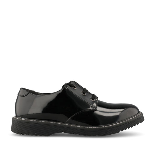 Start Rite Girls Impact Chunky Brogue W-Fit in Black Patent