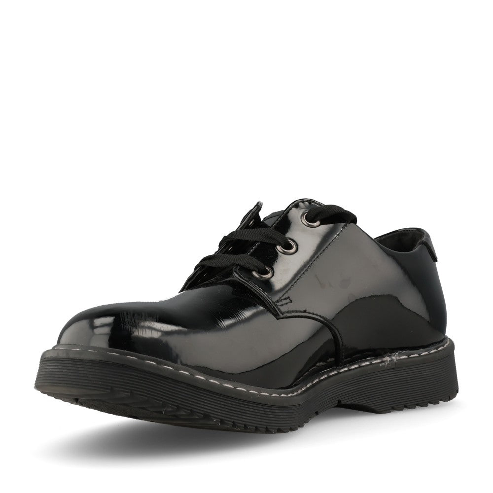 Start Rite Girls Impact Chunky Brogue W-Fit in Black Patent