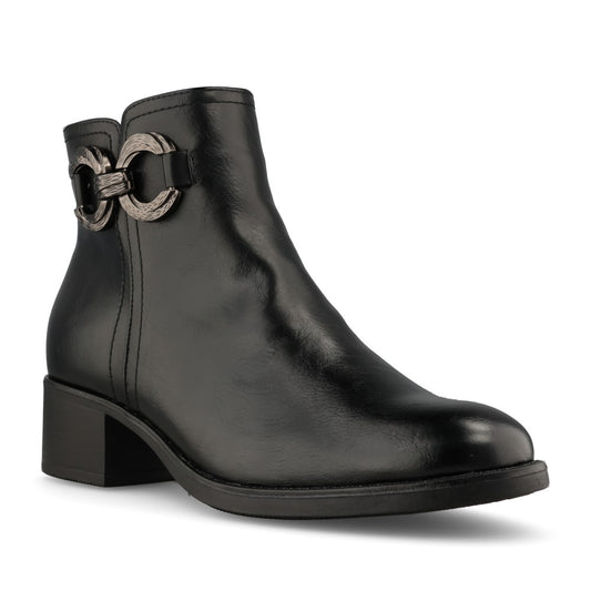 Ladies Patrizio Como Imperia Ankle Boot in Nero
