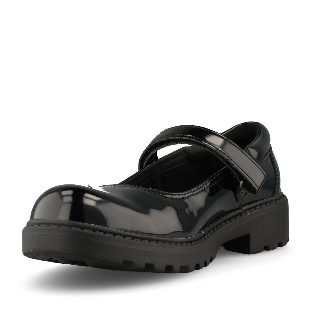 Geox Girls J6420P Casey Mary Jane in Black Patent
