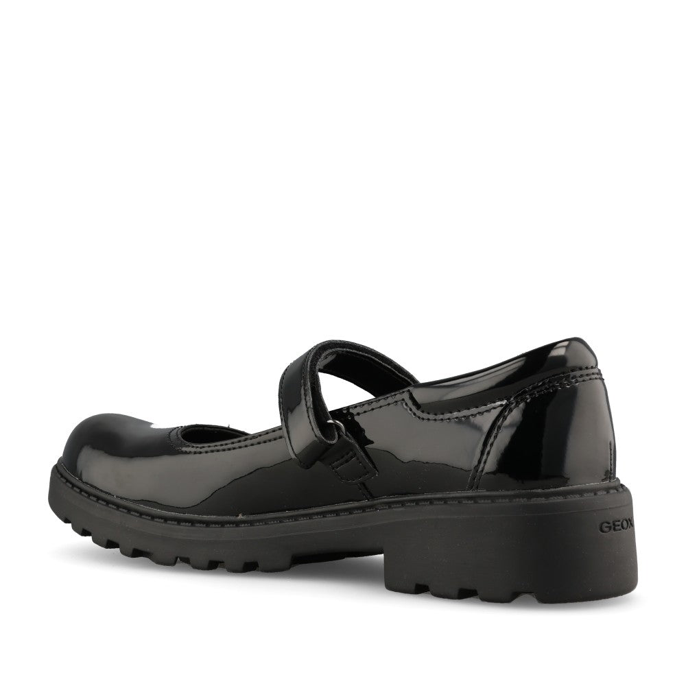 Geox Girls J6420P Casey Mary Jane in Black Patent