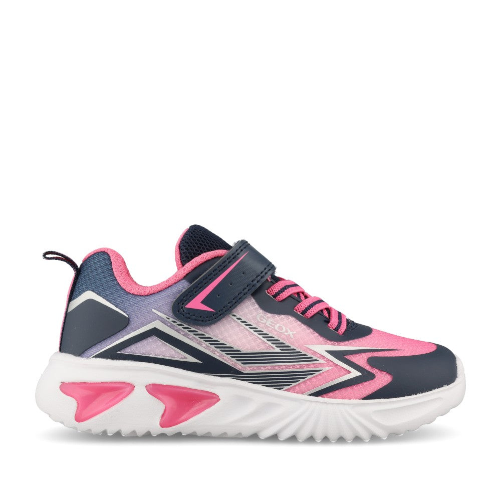 Girls J66E9B-C4268 Assister Trainer In Navy & Fuchsia