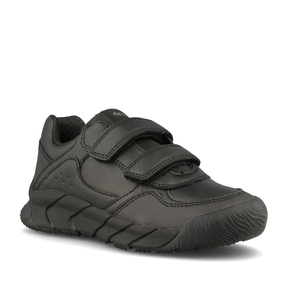 Geox Boys J66NMA Flexyper Pro Velcro Shoe in Black