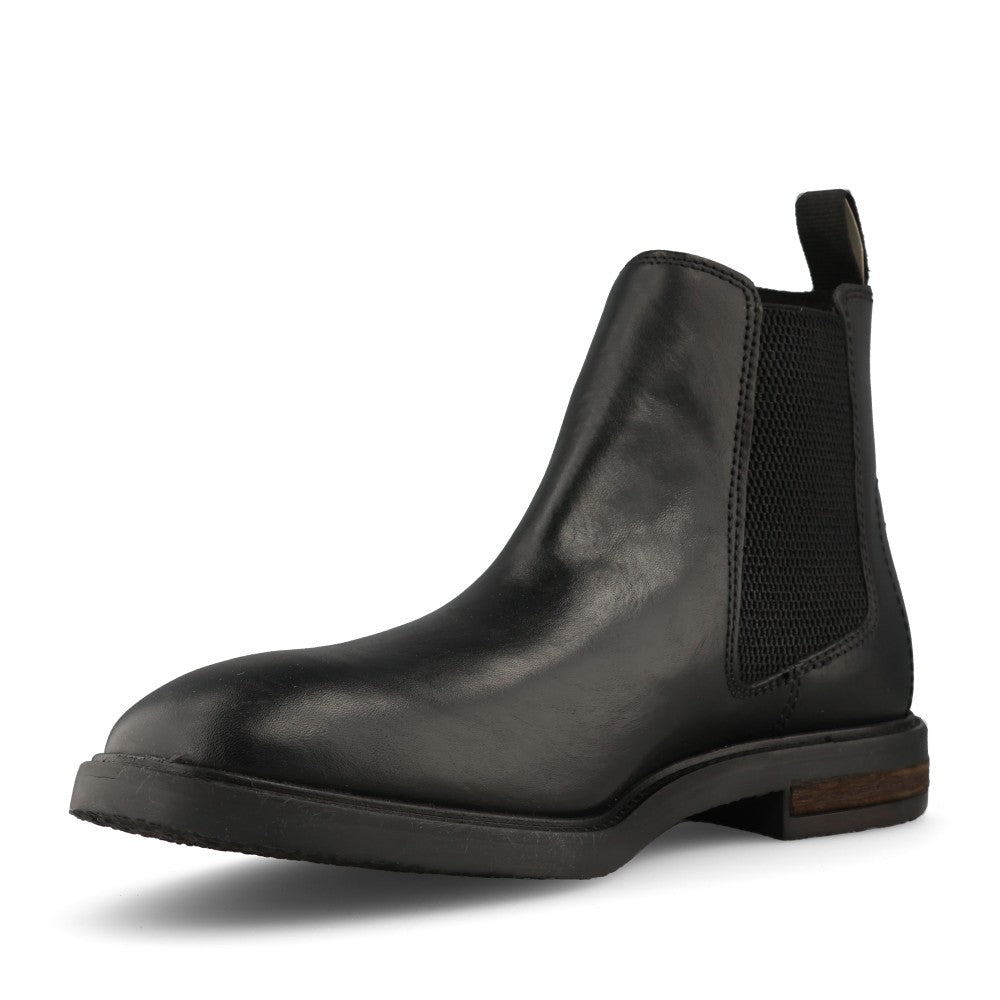 Clarks Mens Jaxen Easy Leather G-fit Boot In Black