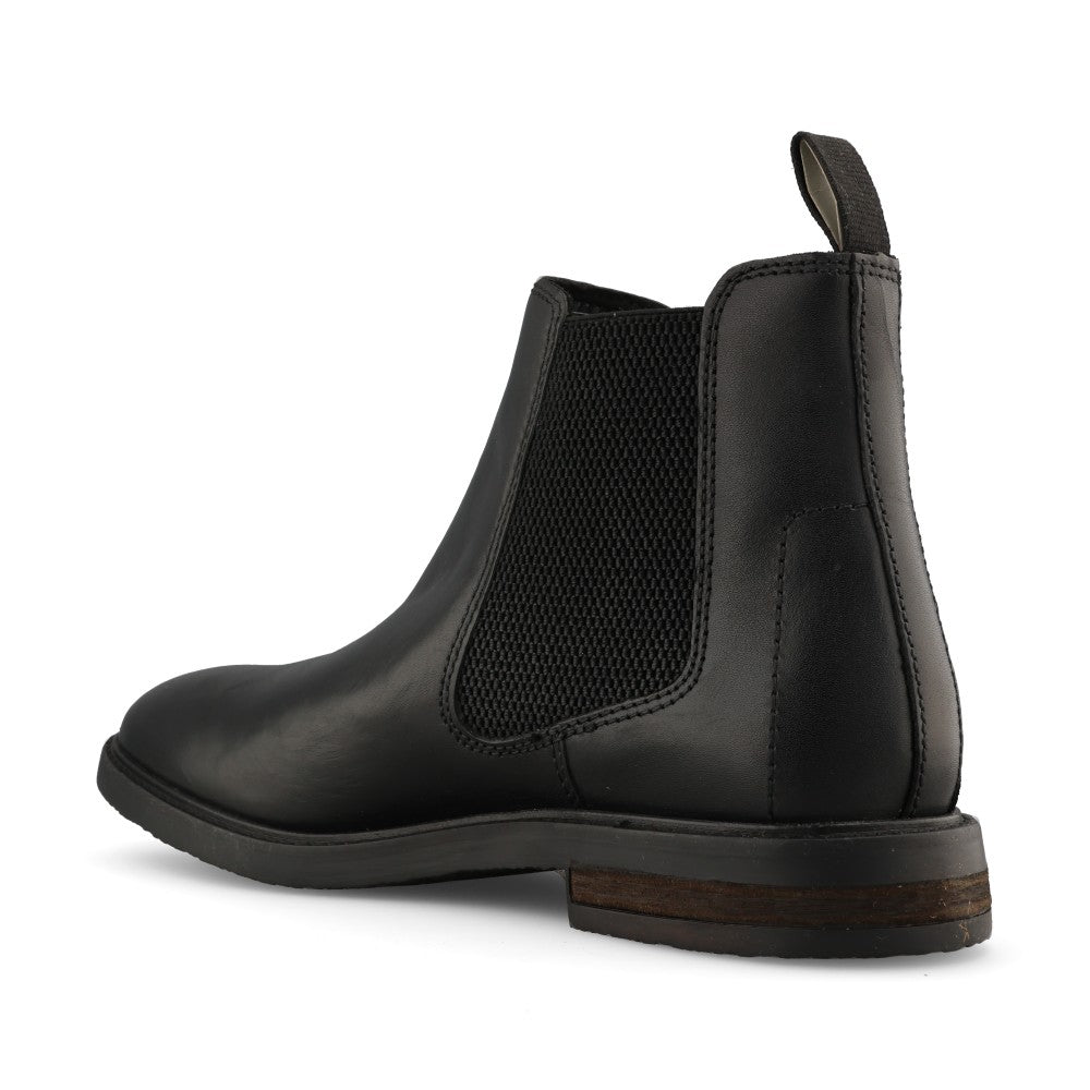 Clarks Mens Jaxen Easy Leather G-fit Boot In Black