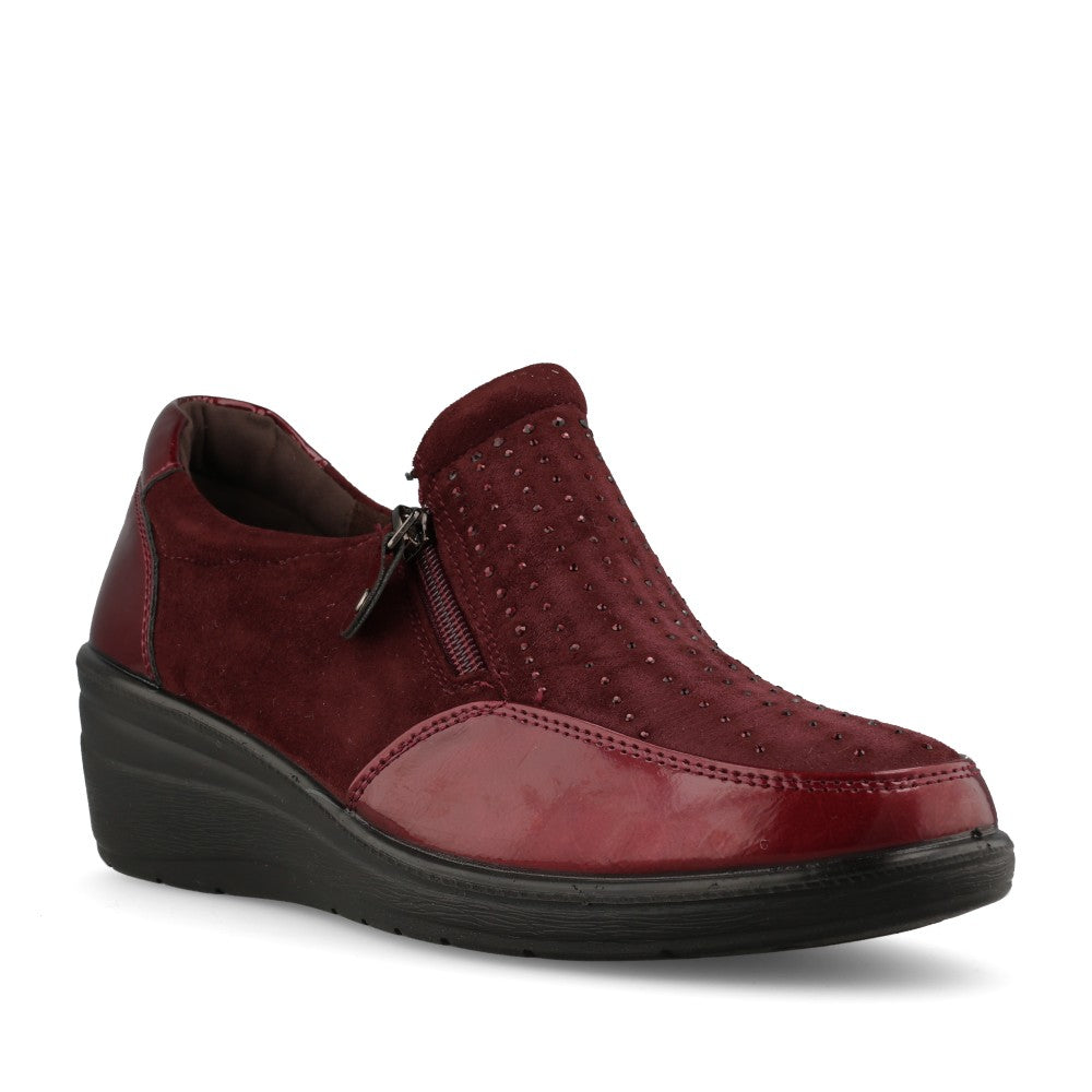 Jo & Joe Ladies Jessica Shoe In Burgundy