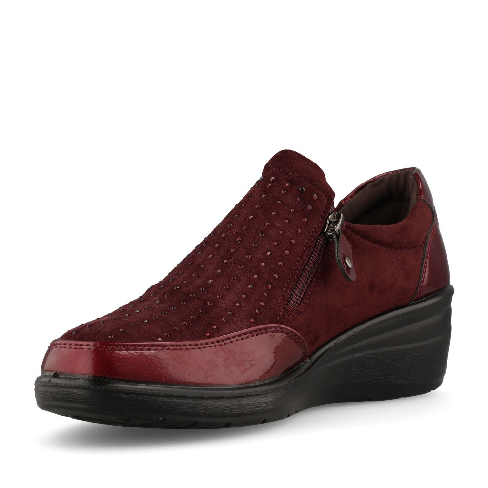 Jo & Joe Ladies Jessica Shoe In Burgundy