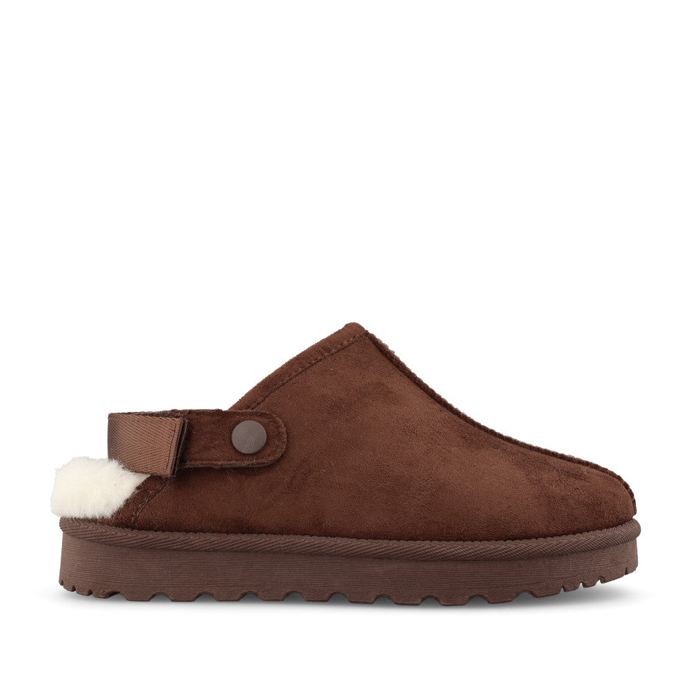 Lunar Ladies Odessa Slipper in Dark Brown