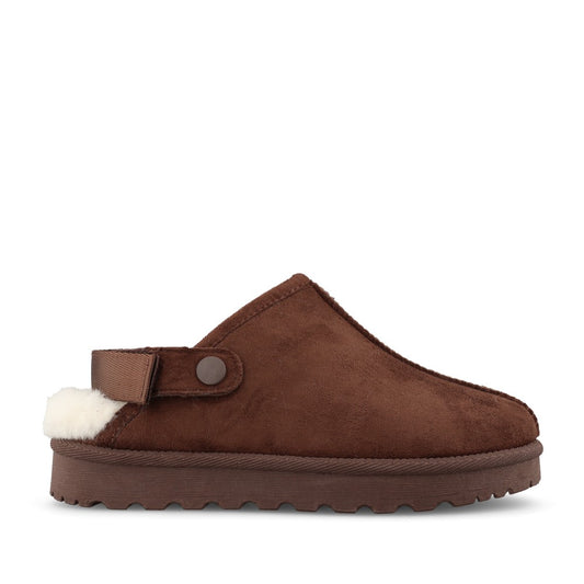 Lunar Ladies Odessa Slipper in Dark Brown
