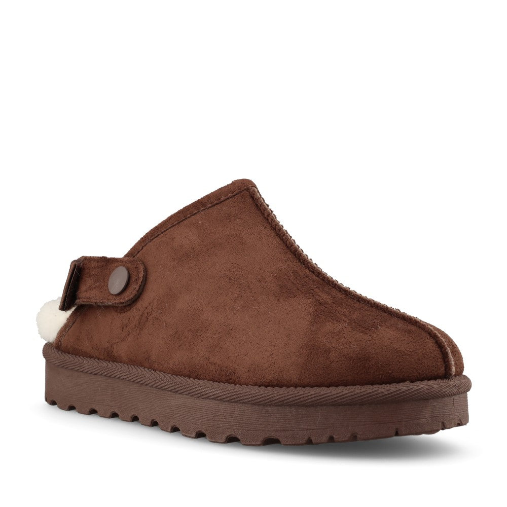 Lunar Ladies Odessa Slipper in Dark Brown