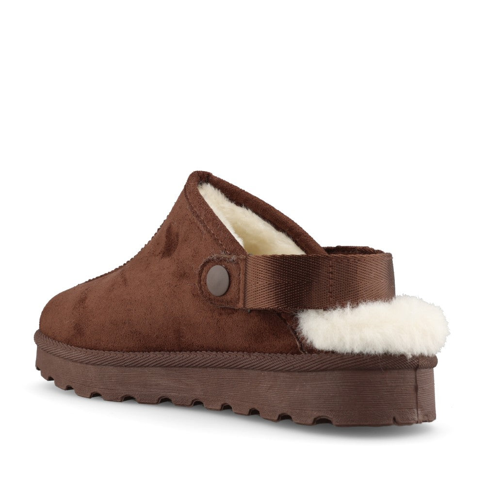 Lunar Ladies Odessa Slipper in Dark Brown
