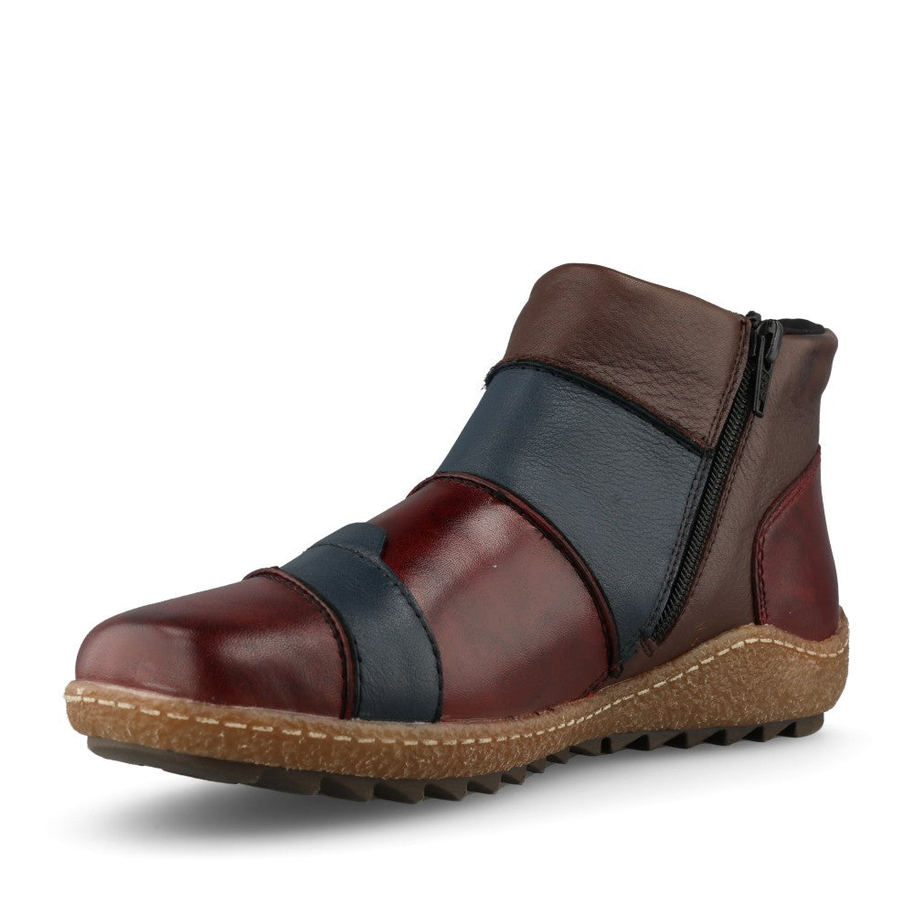 Rieker Ladies L7553-90 Ankle Boot In Multi