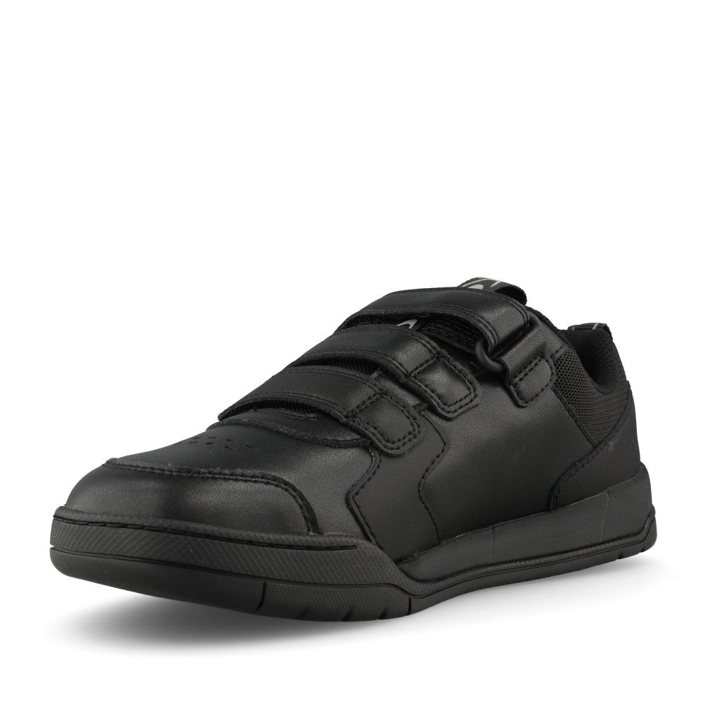 Clarks Boys Laser Play Y F-FIT Velcro in Black Leather