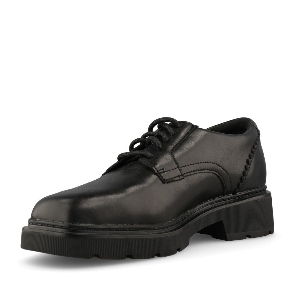 Clarks Ladies 261843584 Lauryl Lace D-FIt  In Black Leather