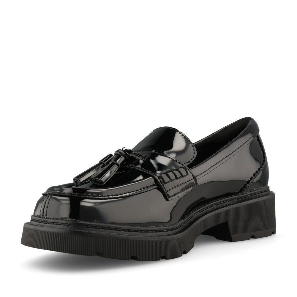 Clarks Ladies 261844914 Lauryl Tassel In Black Patent