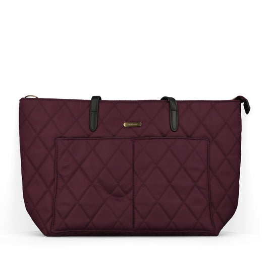 Barbour Ladies Quilted Tote LBA0395 Bag In Fig