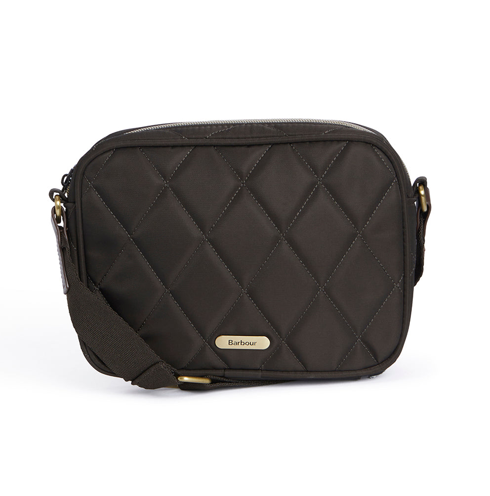 Barbour Ladies Quilted Crossbody LBA0432 Bag In Olive