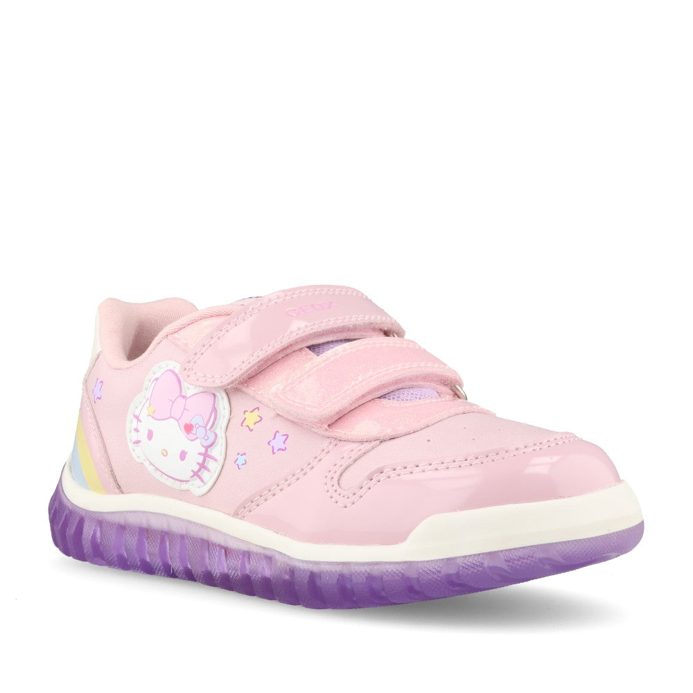 Geox Girls Lightyloo B6661B Trainer In Pink