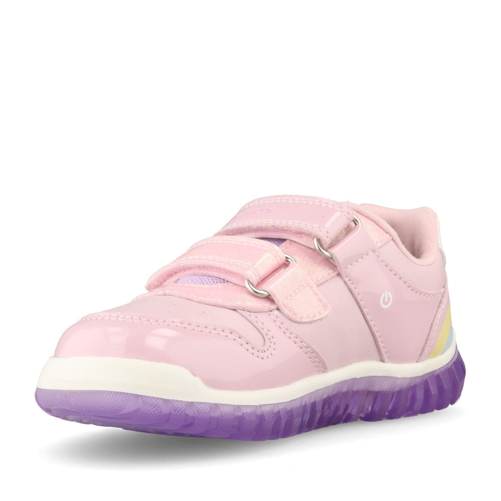 Geox Girls Lightyloo B6661B Trainer In Pink