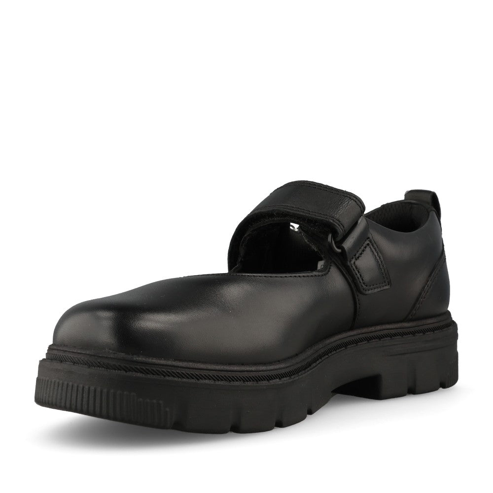 Clarks Girls Lorcamcharm K F-FIT Mary Jane in Black Leather