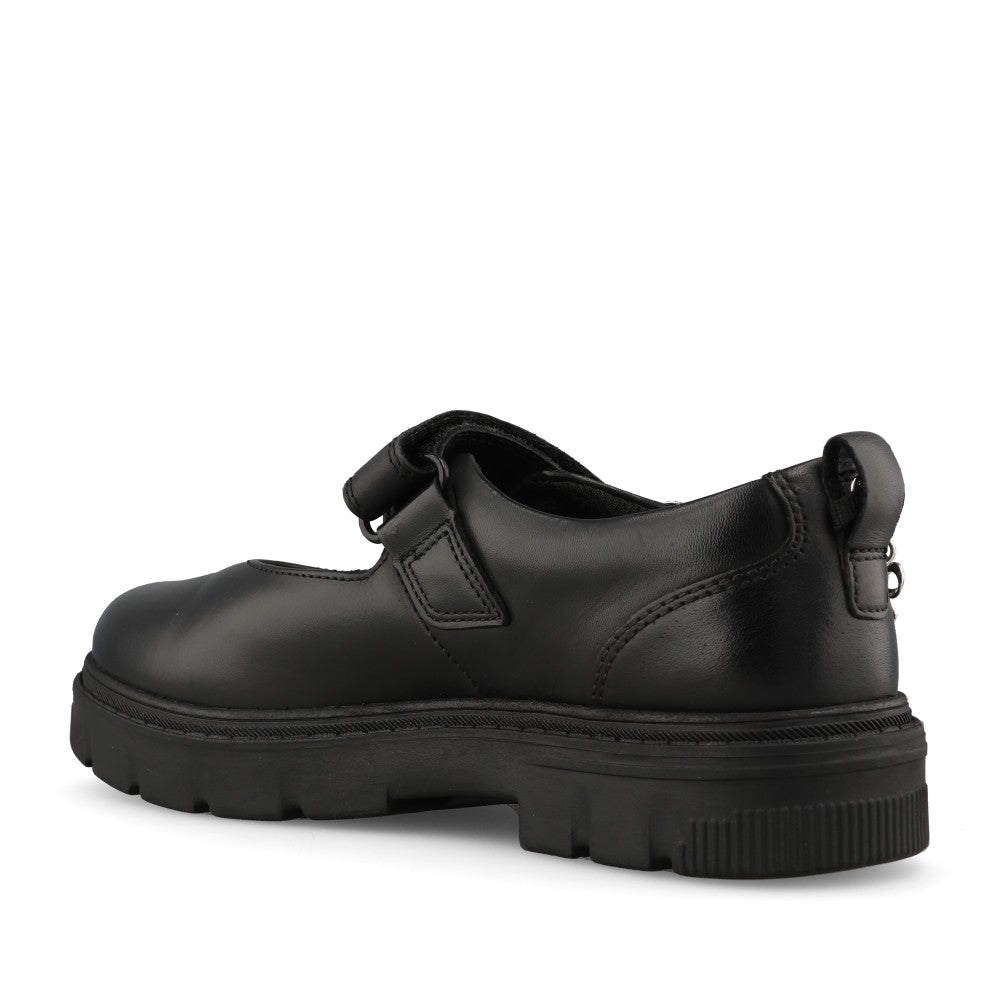 Clarks Girls Lorcamcharm K G-FIT Mary Jane in Black Leather