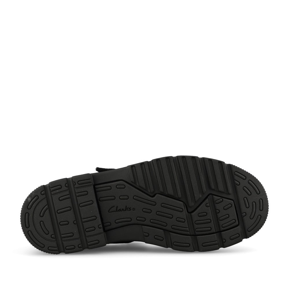 Clarks Girls Lorcamcharm K G-FIT Mary Jane in Black Leather