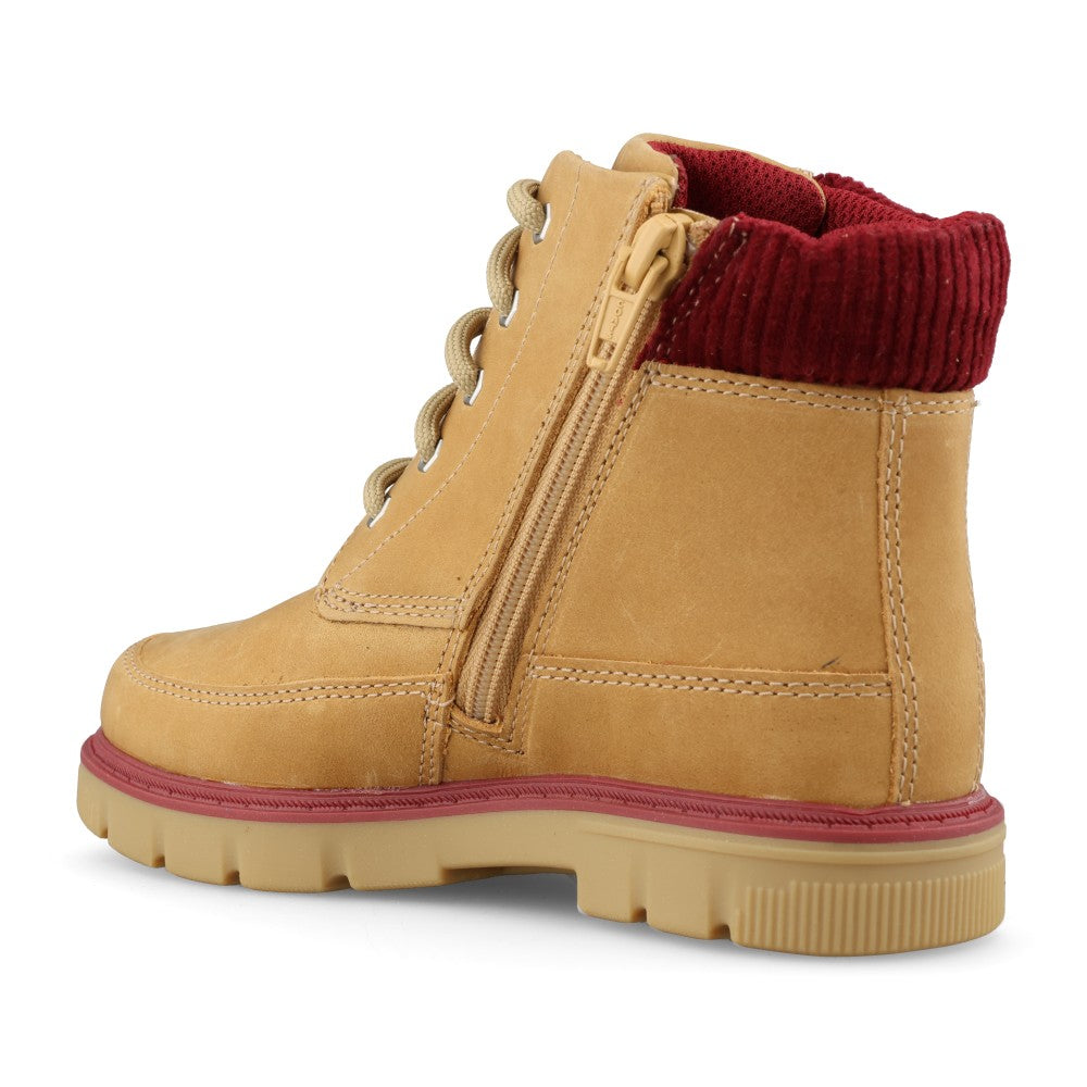 Clarks Boys Lorcam Pine O G-Fit Boot in Sand