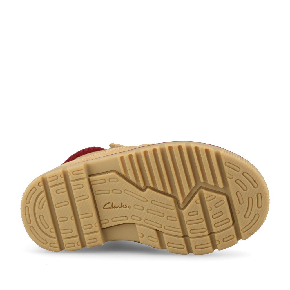 Clarks Boys Lorcam Pine T G-Fit Boot in Sand