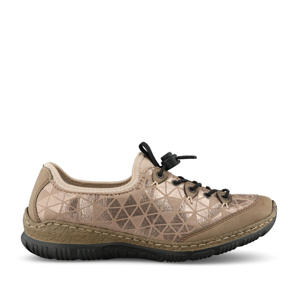 Rieker Ladies N3271 Shoe In Metalic