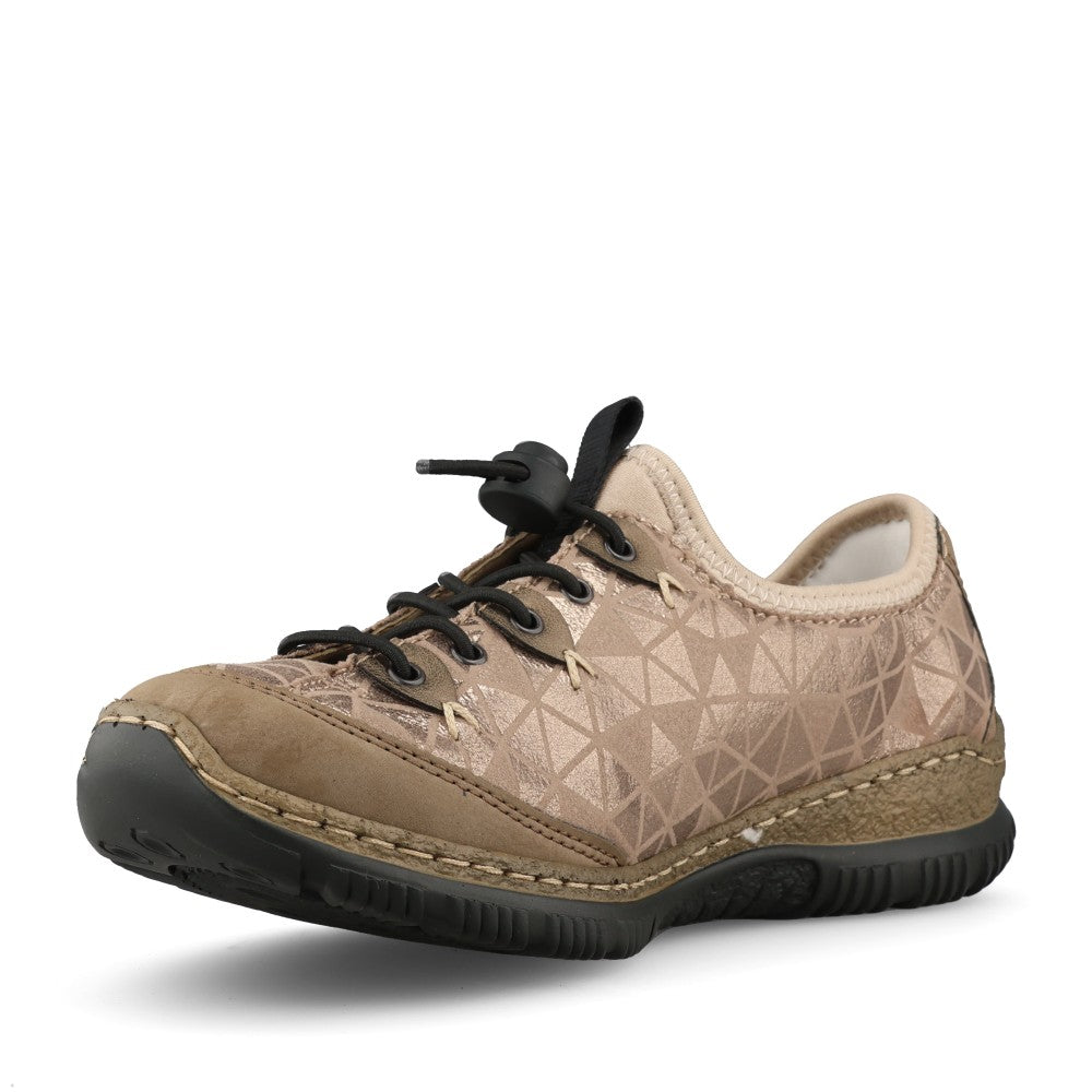 Rieker Ladies N3271 Shoe In Metalic