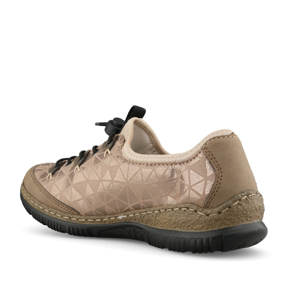 Rieker Ladies N3271 Shoe In Metalic