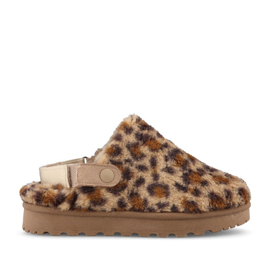 Lunar Ladies Naples KLZ002 Slipper In Leopard