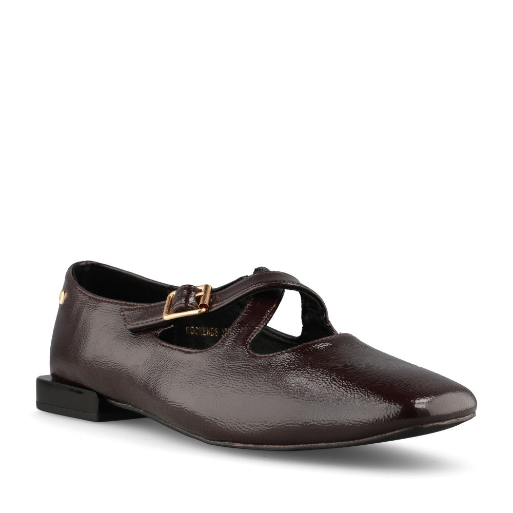 Una Healy Ladies Bookends Mary Jane Shoe In Choco Pop