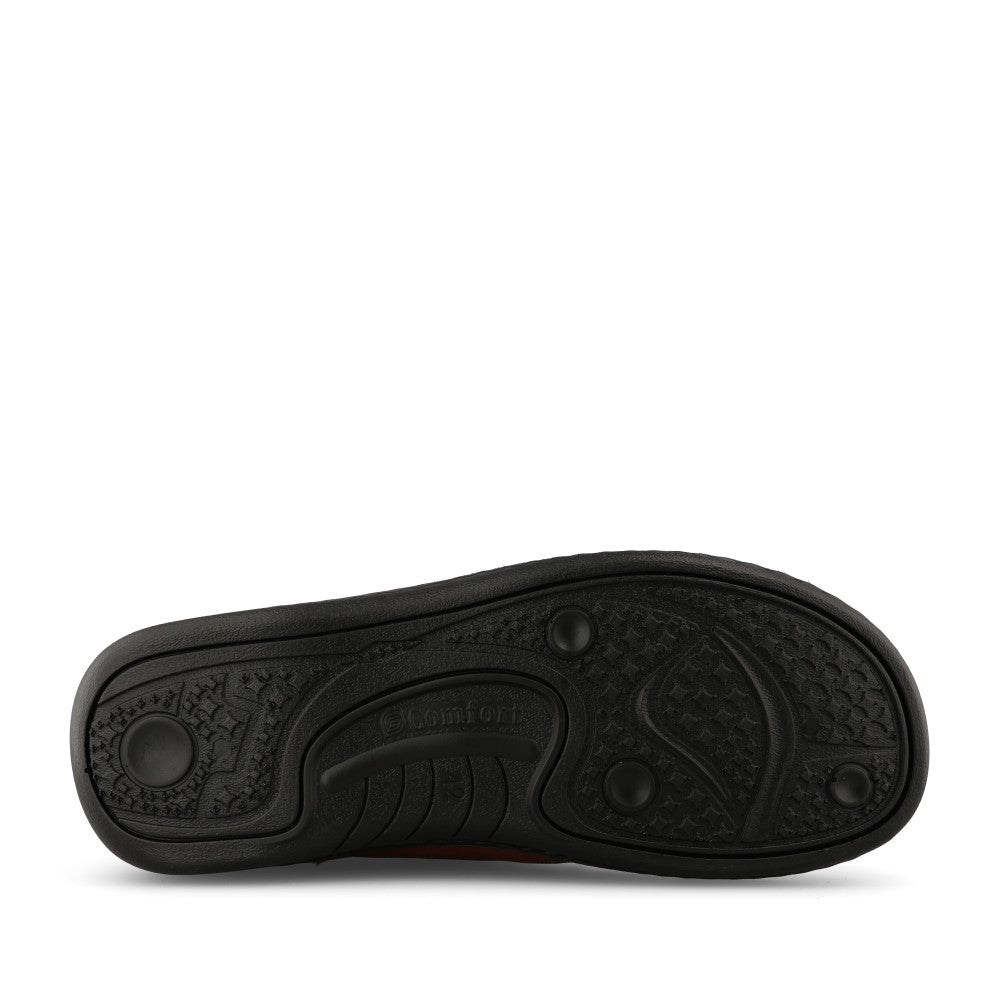 Mens P-3708C Extra Wide Velcro Shoe In Cognac