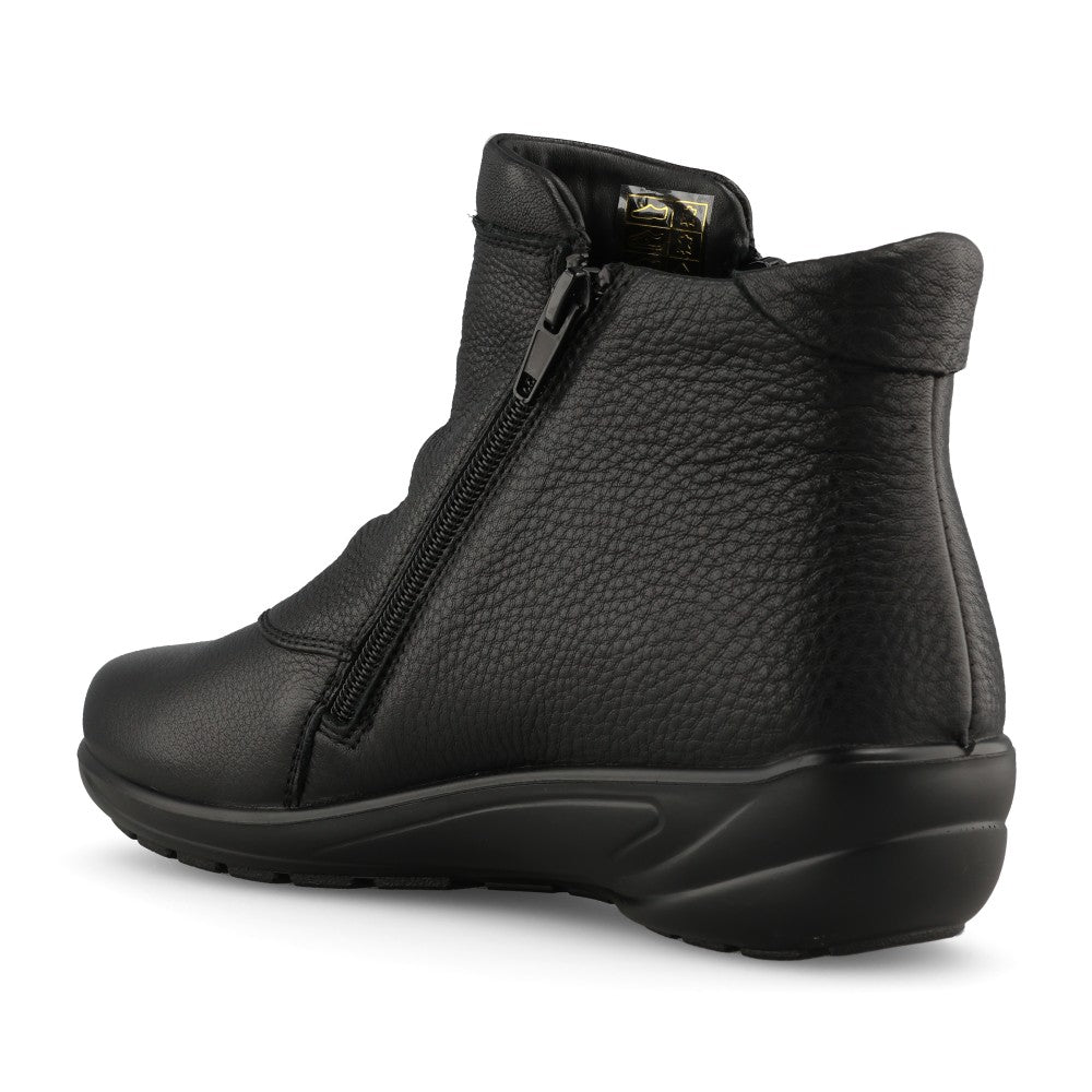 G-Comfort Ladies P-9521S Wide Fit Ankle Boot in Black